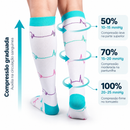 Meias de Compressão 20–30 mmHg | Kit 2 Pares Lille Pretas