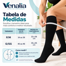 Meias de Compressão 20–30 mmHg | Kit 2 Pares Lille Pretas