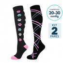 Meias de Compressão 20–30 mmHg | Kit 2 Pares Zurich