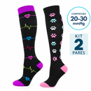 Meias de Compressão 20–30 mmHg | Kit 2 Pares Colombia